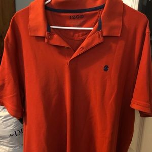 Men’s xl IZOD burnt orange polo stretch/wick